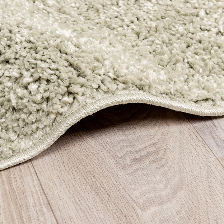 Rond hoogpolig vloerkleed - Lofty Mint