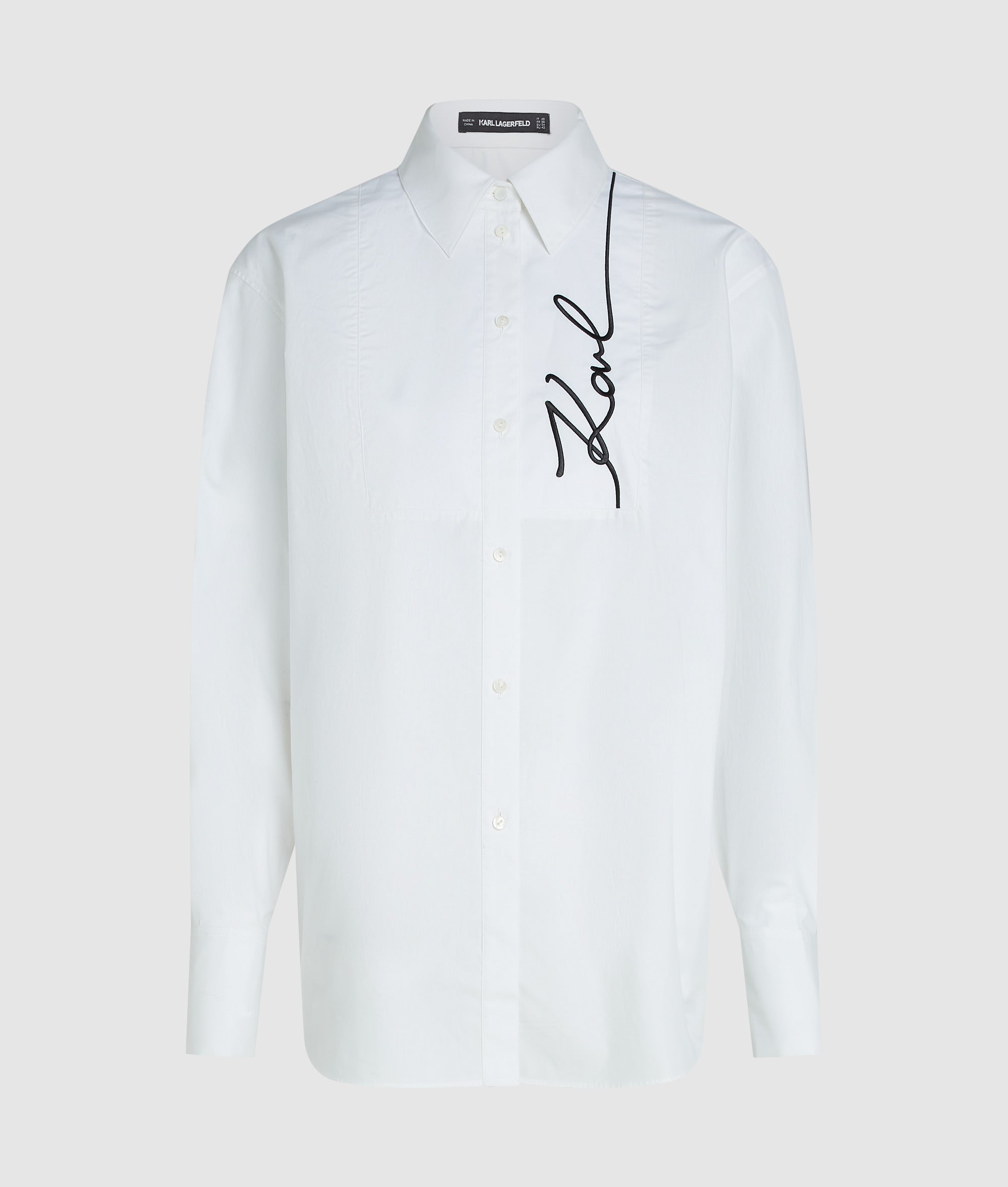 Signature overhemd van popeline