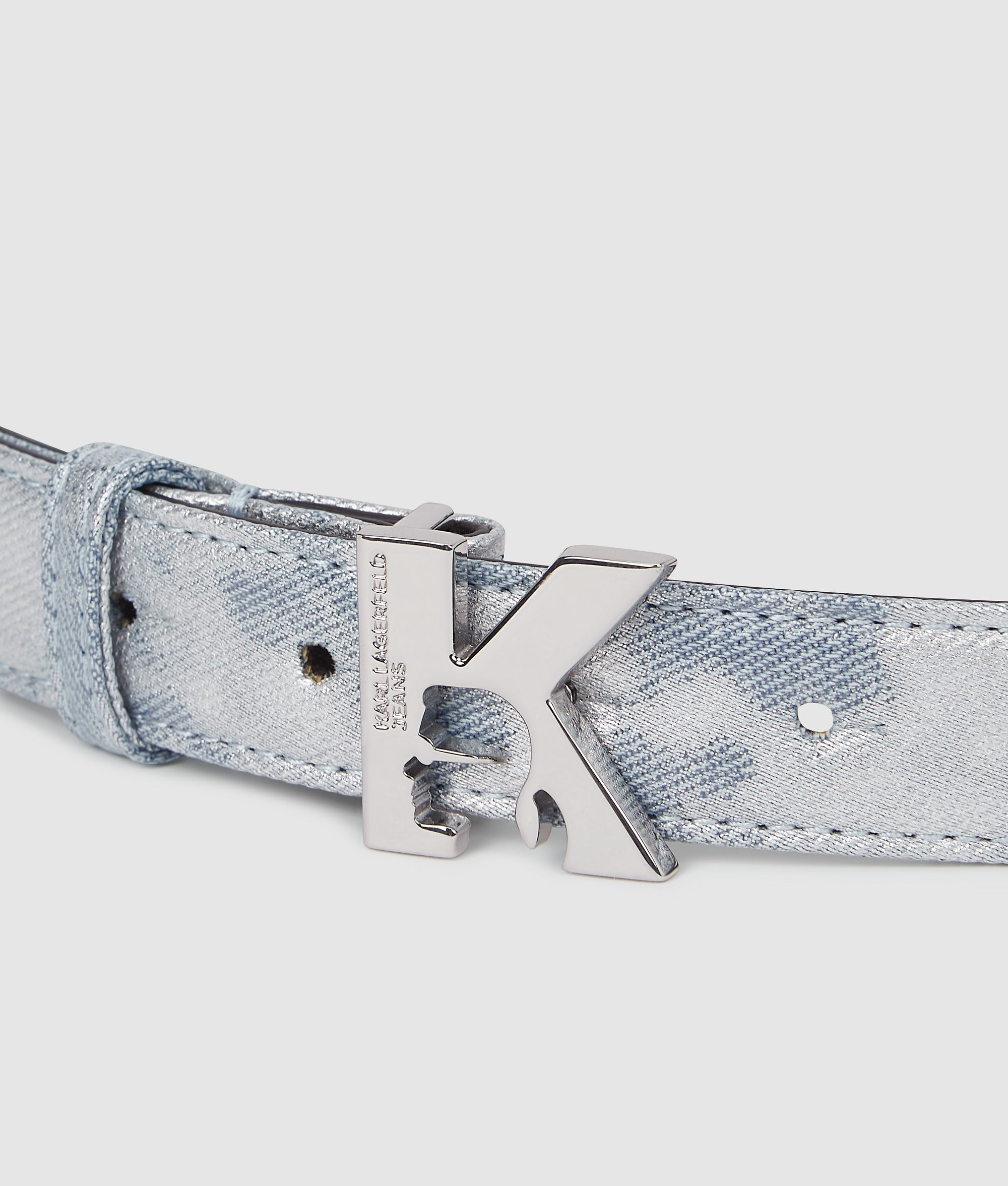 K-logo denim riem