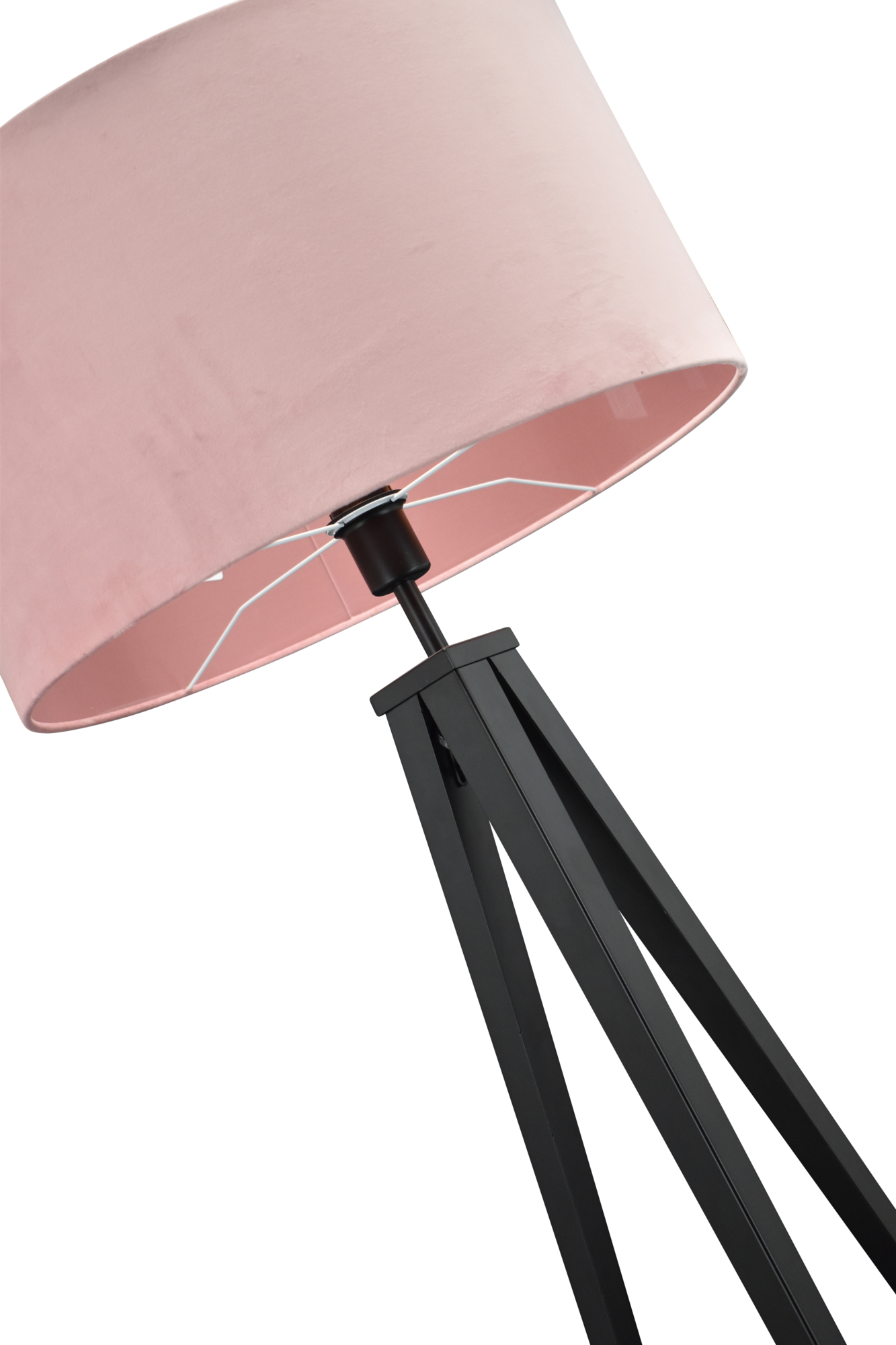Vloerlamp Denver + kap 50x50x25cm velours roze