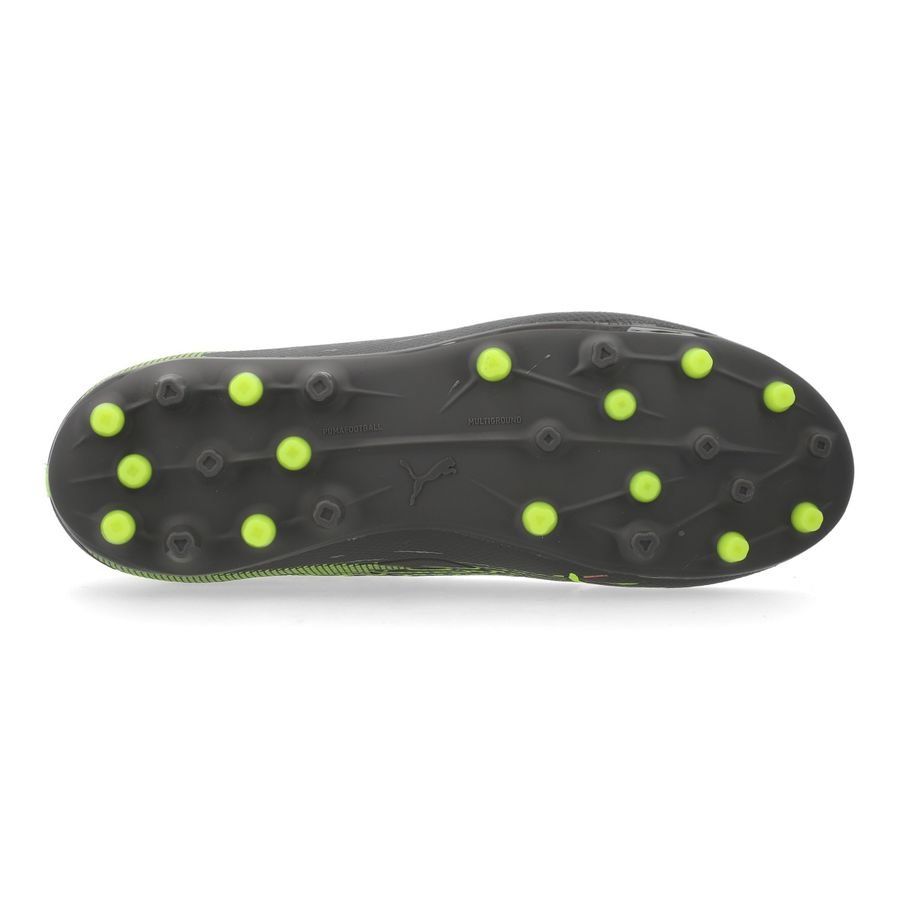 PUMA Ultra 5 Match MG Audacity - Matte Aged Silver/Jaune/Argenté Enfant