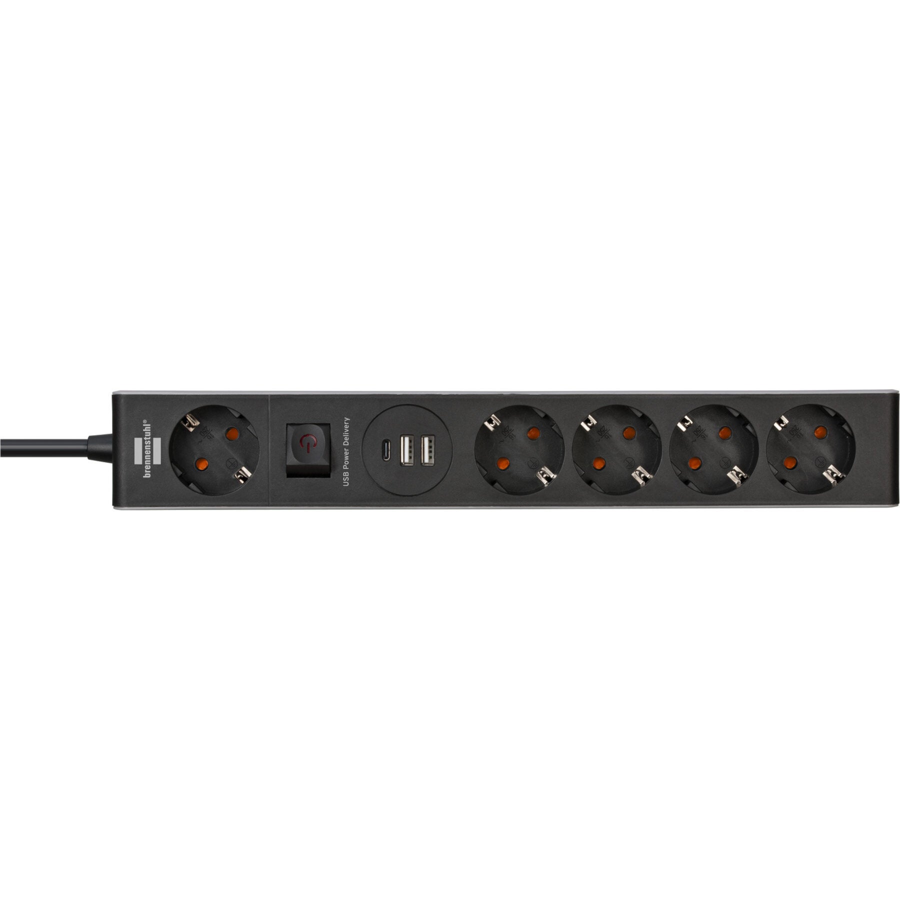 Brennenstuhl 1159780615 5-voudige stekkerdoos met 1x USB-C en 2x USB-A 1.5m