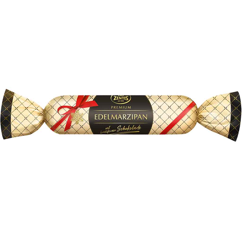 Zentis Premium Edelmarzipan Brot schokoliert 125g MHD:30.6.25