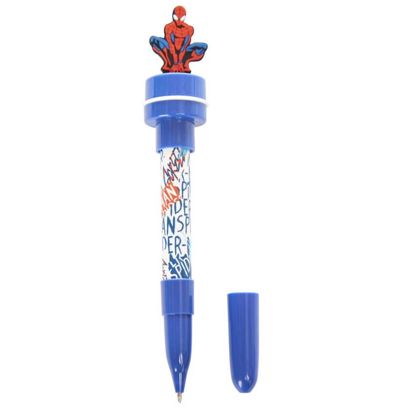 Stylo avec tampon Spider-Man Marvel - Bleu moyen