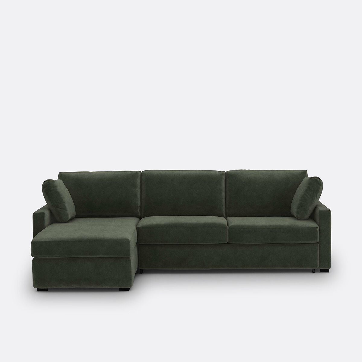LA REDOUTE INTERIEURS<br>Sofá-cama de canto em veludo de espuma premium HR Timor