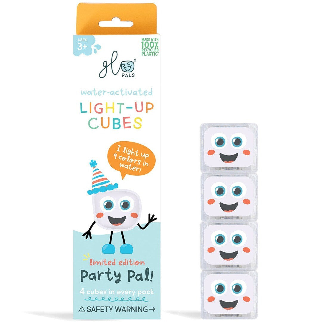 Glo pals lichtblokjes - party pal - 4st