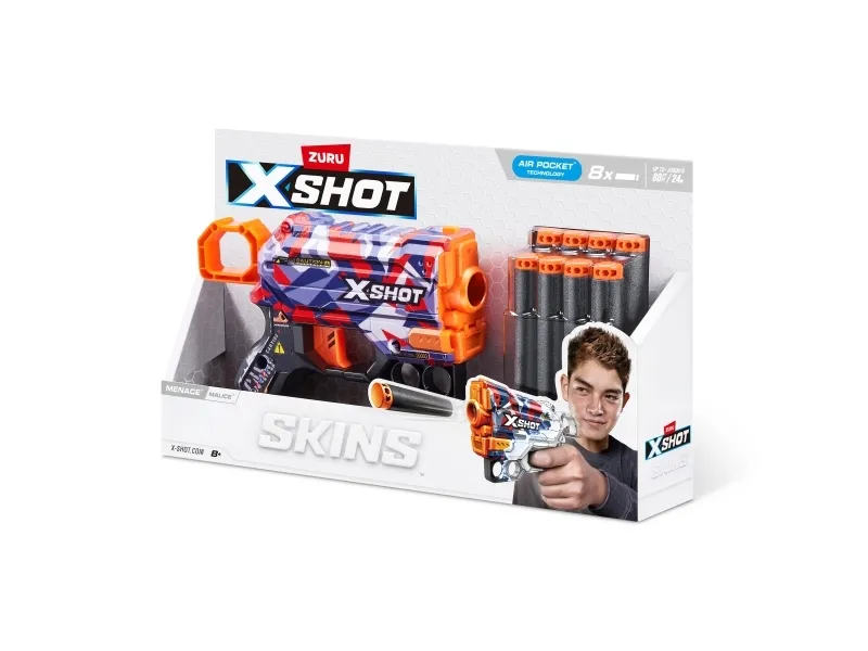 X-Shot Skins Menace Dart Blaster (8 Darts)