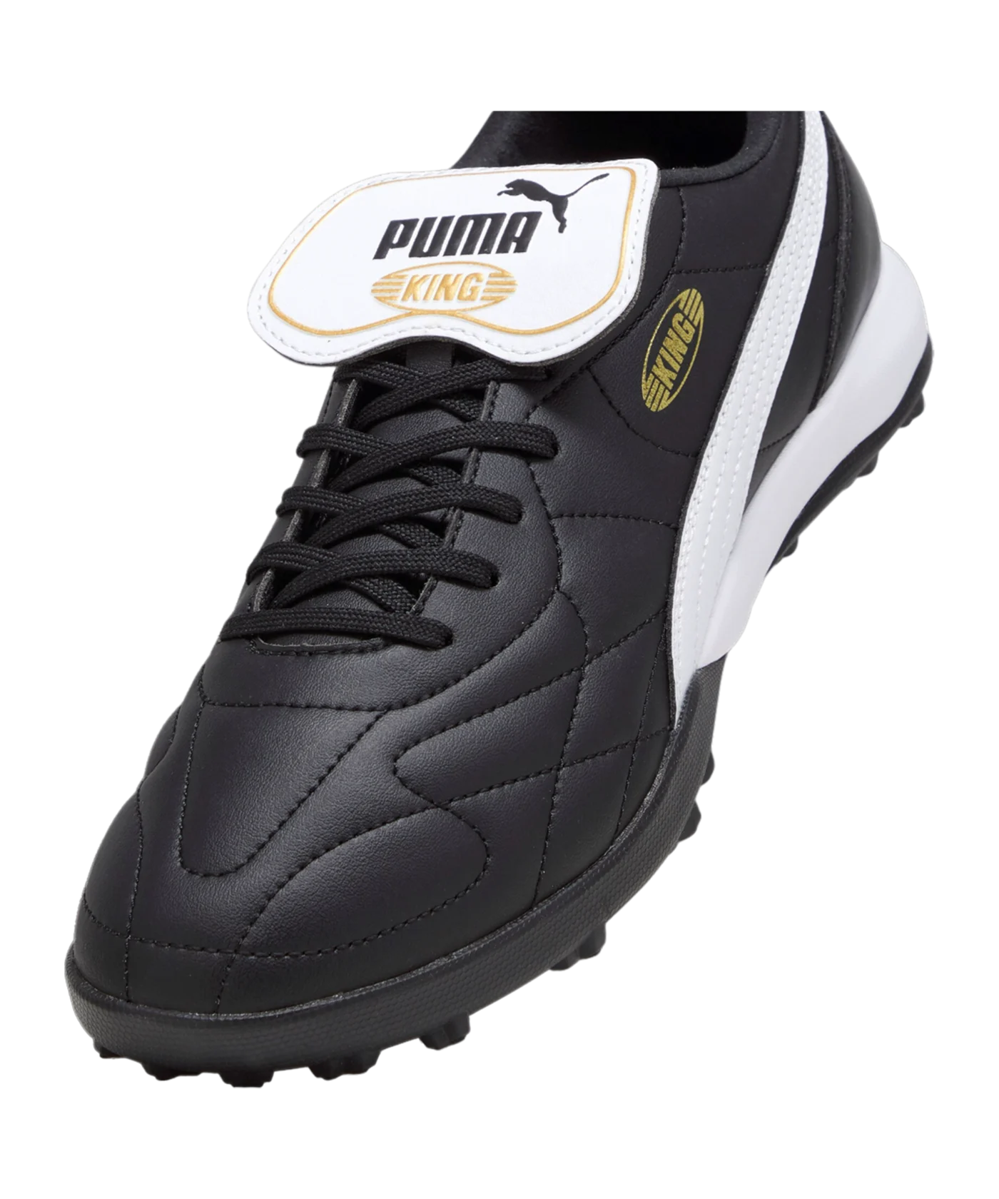 PUMA KING Top TT Schwarz Weiss Gold F01