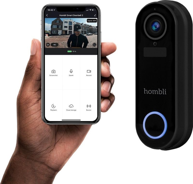 Hombli - Smart Doorbell 2 - Deurbel - Wit - Inclusief Chime 2