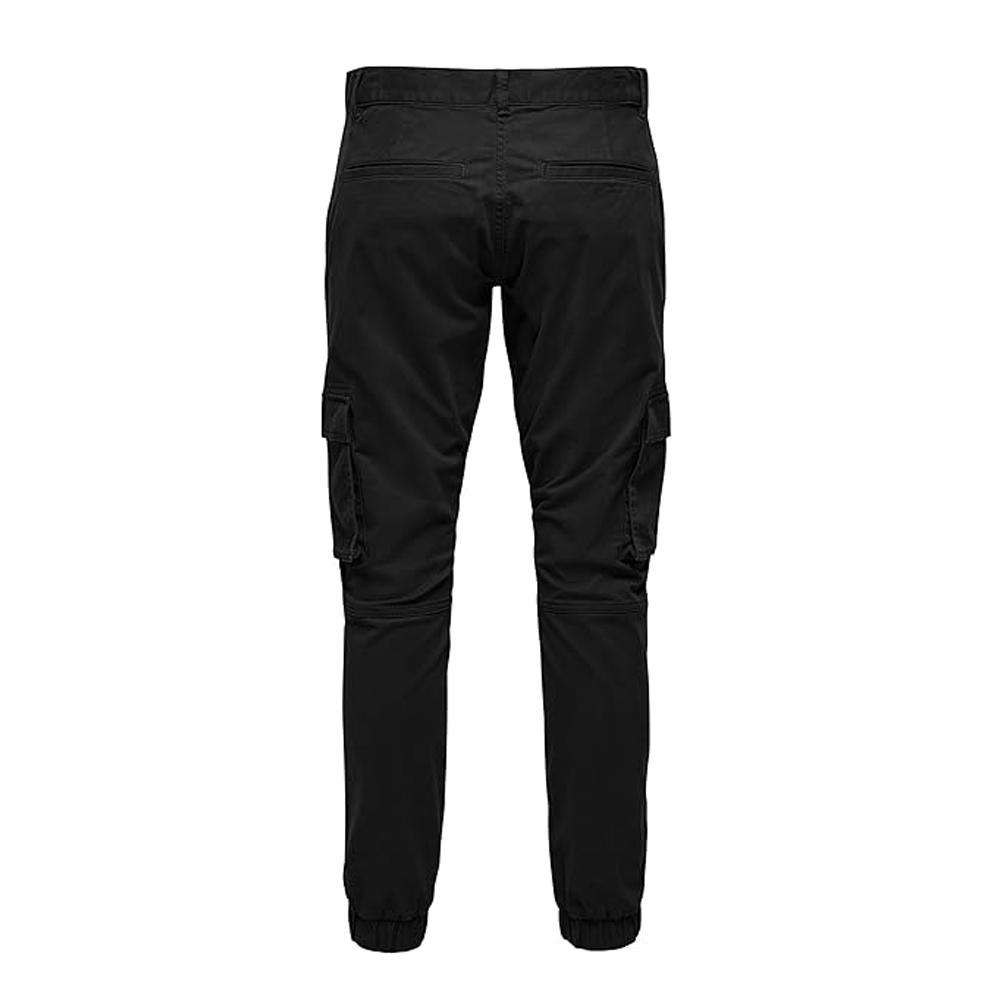 Only & Sons Pantalon Cargo Noir Homme Only & Sons Cam Stage
