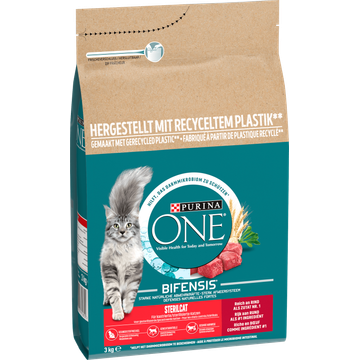 PURINA® ONE Sterilcat Rijk aan Rund kattenvoer 3 kg