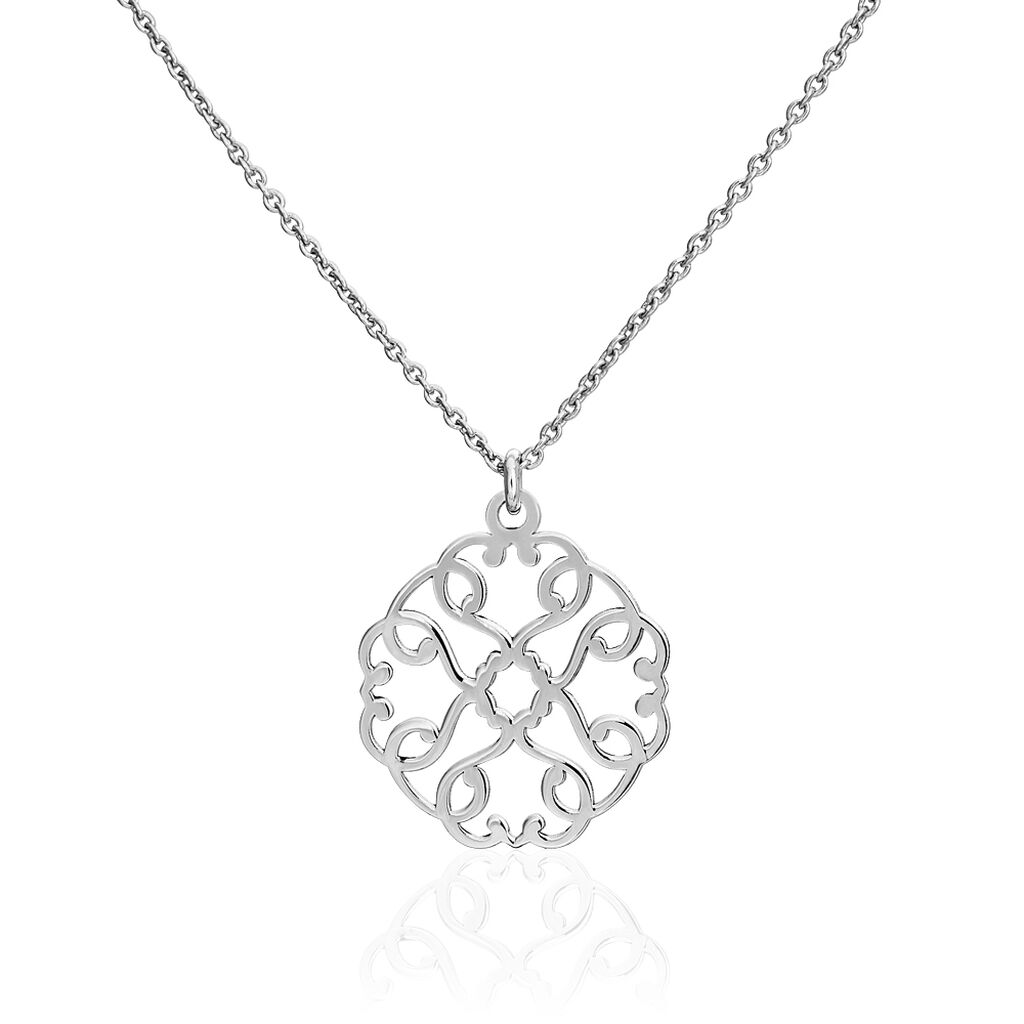 Collier Lev Argent Blanc