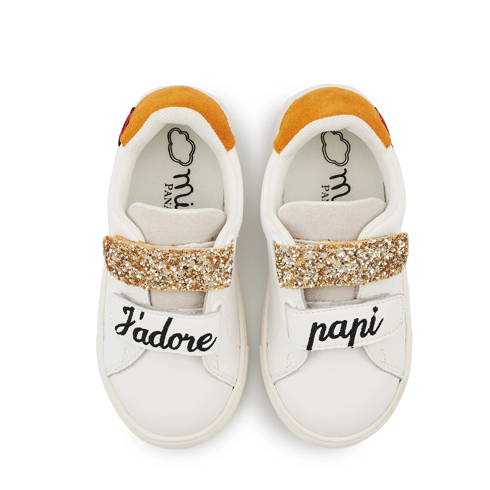 MINI EDITH J'ADORE PAPI - Sneakers en cuir | Blanc