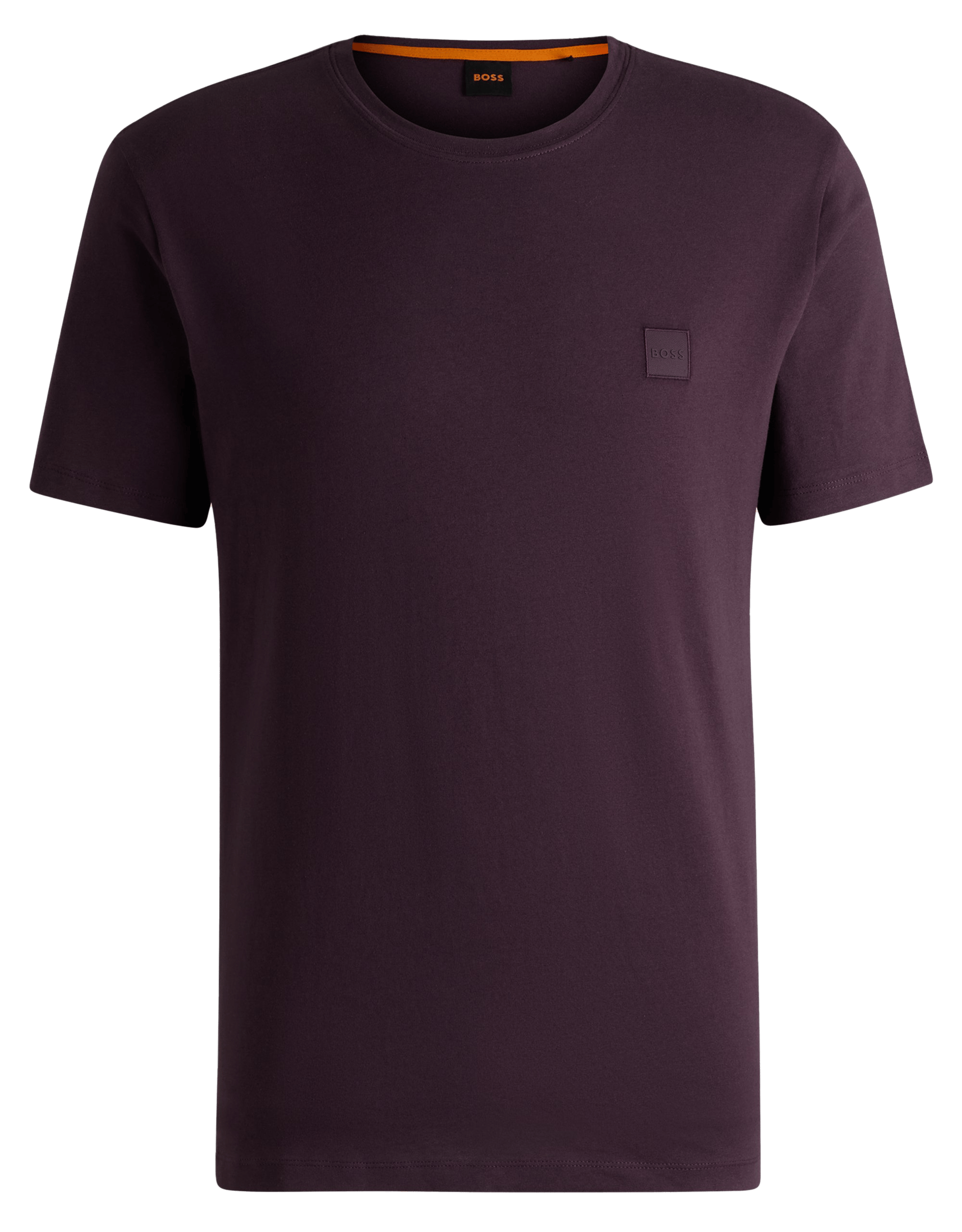 Tee-shirt à manches courtes col rond en coton | Violet