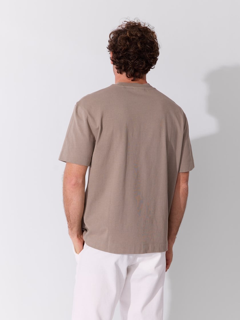 Enrico t-skjorte Weathered Teak