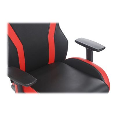 Fauteuil gamer ONLINE - accoudoirs réglables - enceintes intégrées - noir et rouge