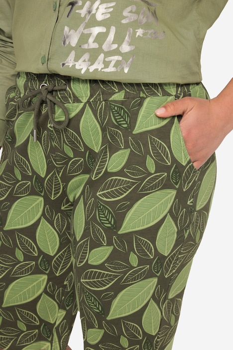 Sweat-Shorts, Allover-Muster Elastikbund