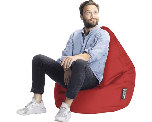 Zitzak Sitting Point Zitzak Brava L ca. 120 liter rood 70x90 cm