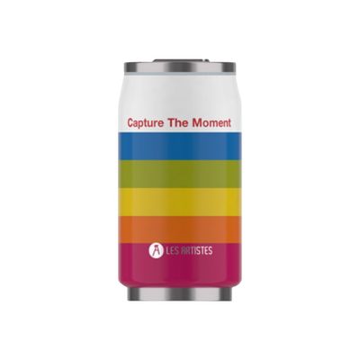 Les Artistes Paris - Canette isotherme - multicolore - 280 ml - acier inoxydable