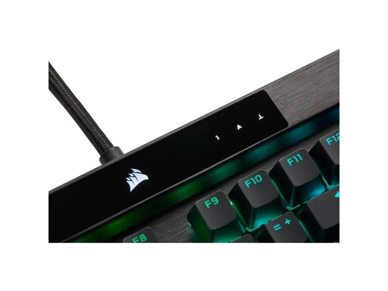 CORSAIR | K100 RGB - tastatur - bagbelyst - USB - Nordisk - tastaturkontakt: CORSAIR OPX RGB