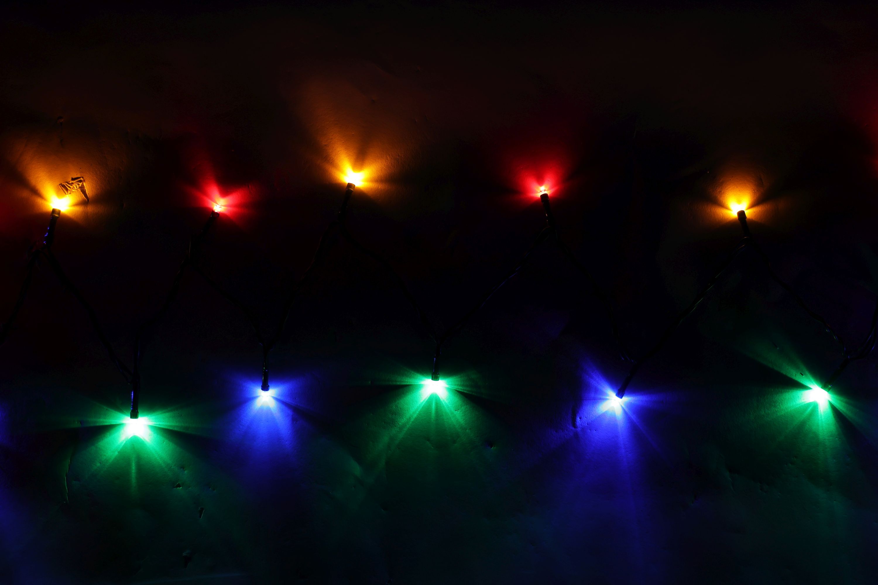 LED Lichterkette 10 m bunt mit Blinkfunktion