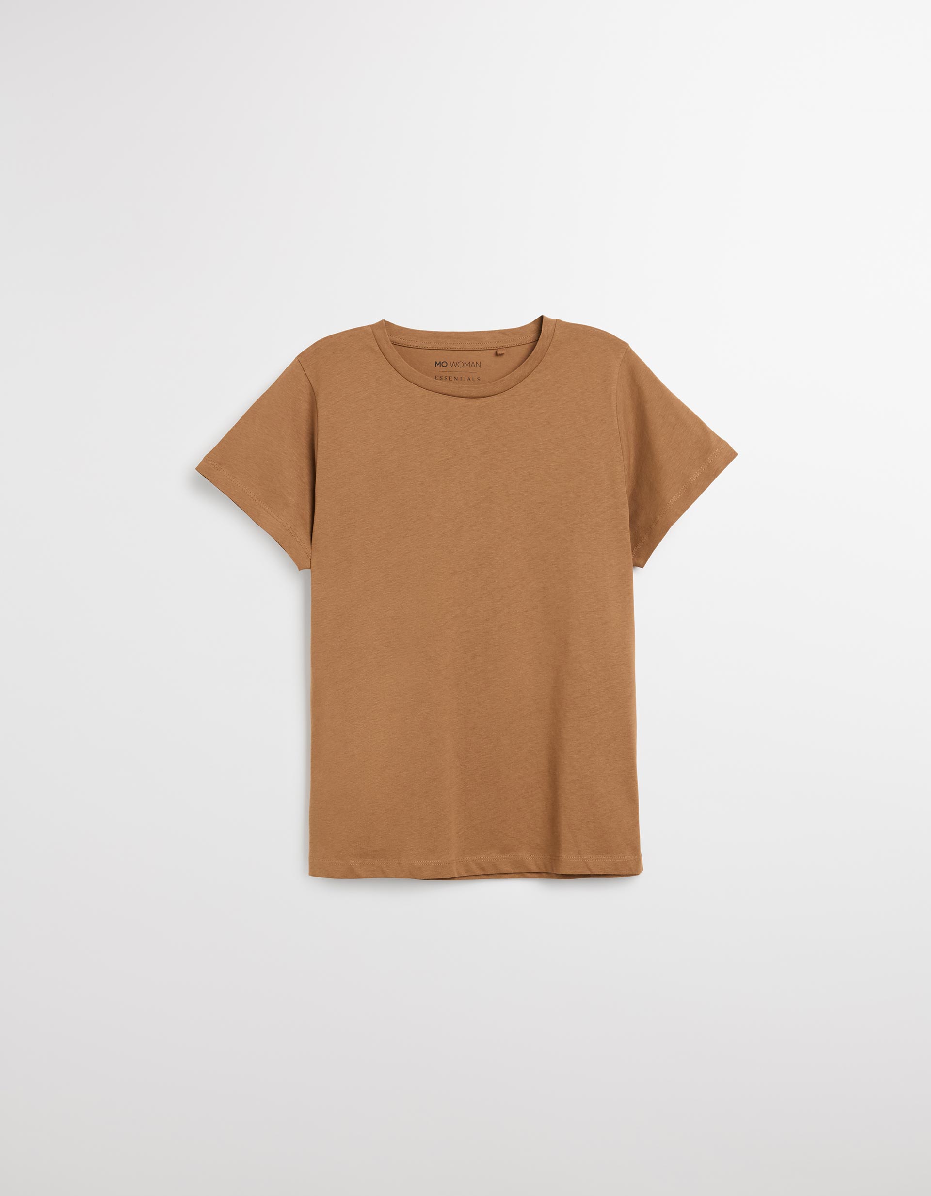 T-shirt, Mulher, Castanho Claro
