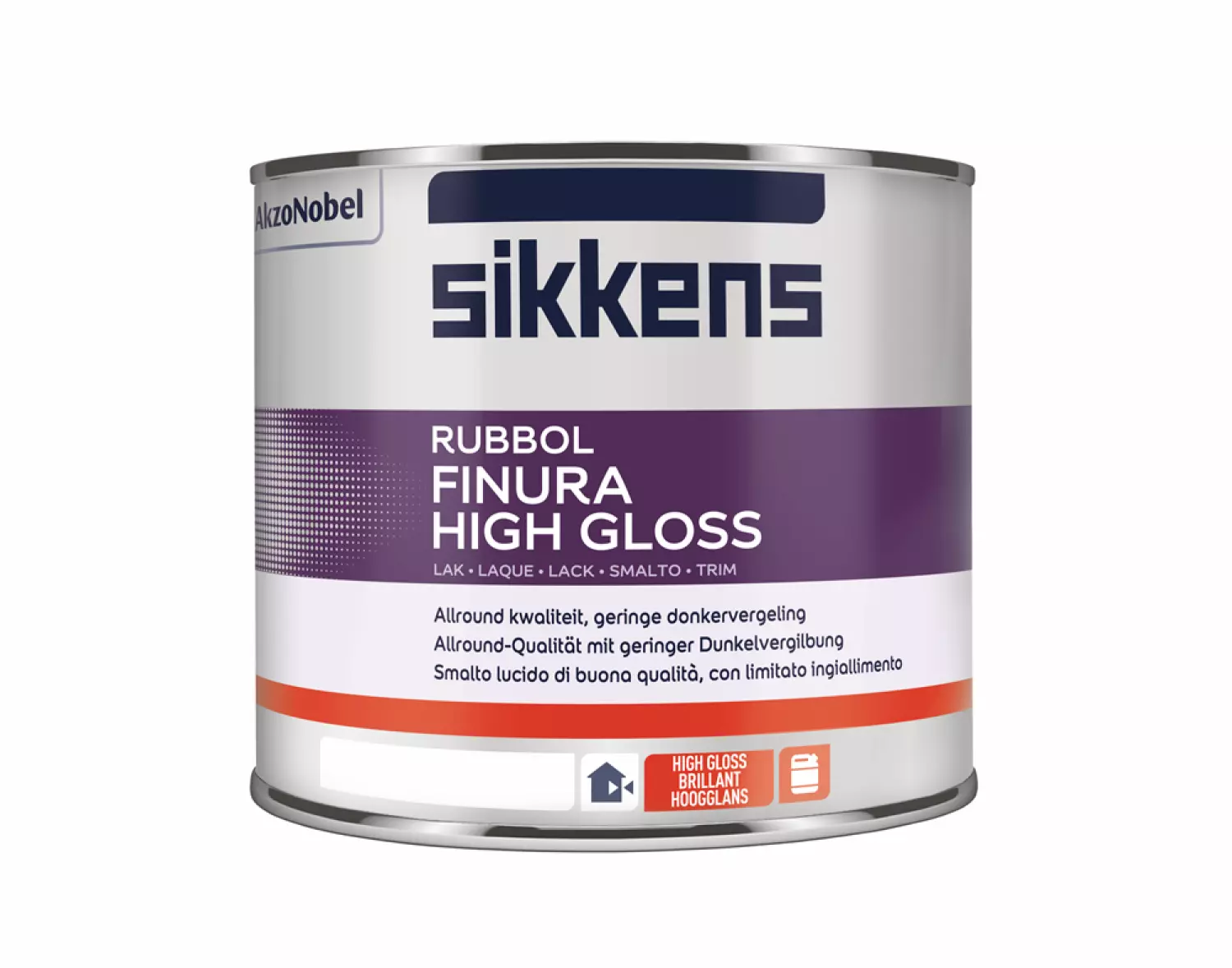 Sikkens Rubbol Finura high gloss - op kleur gemengd - 0,5L