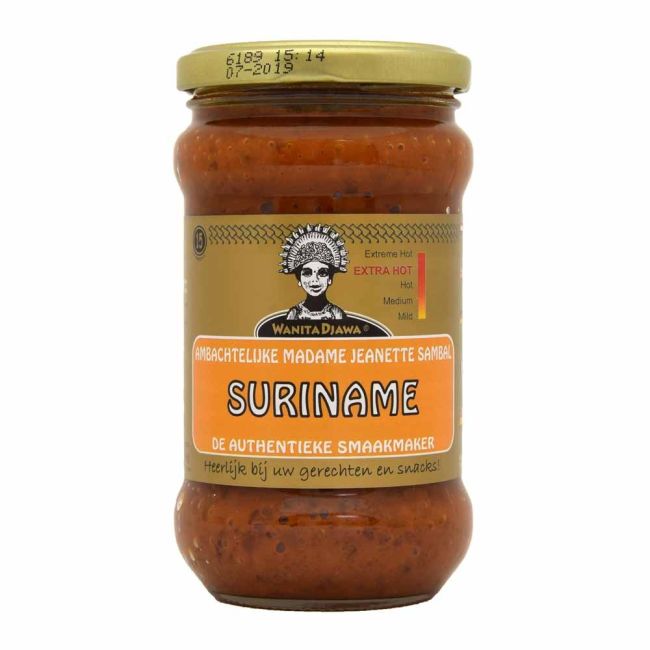 Wanita Djawa Surinaamse Sambal Extra Heet 290ml