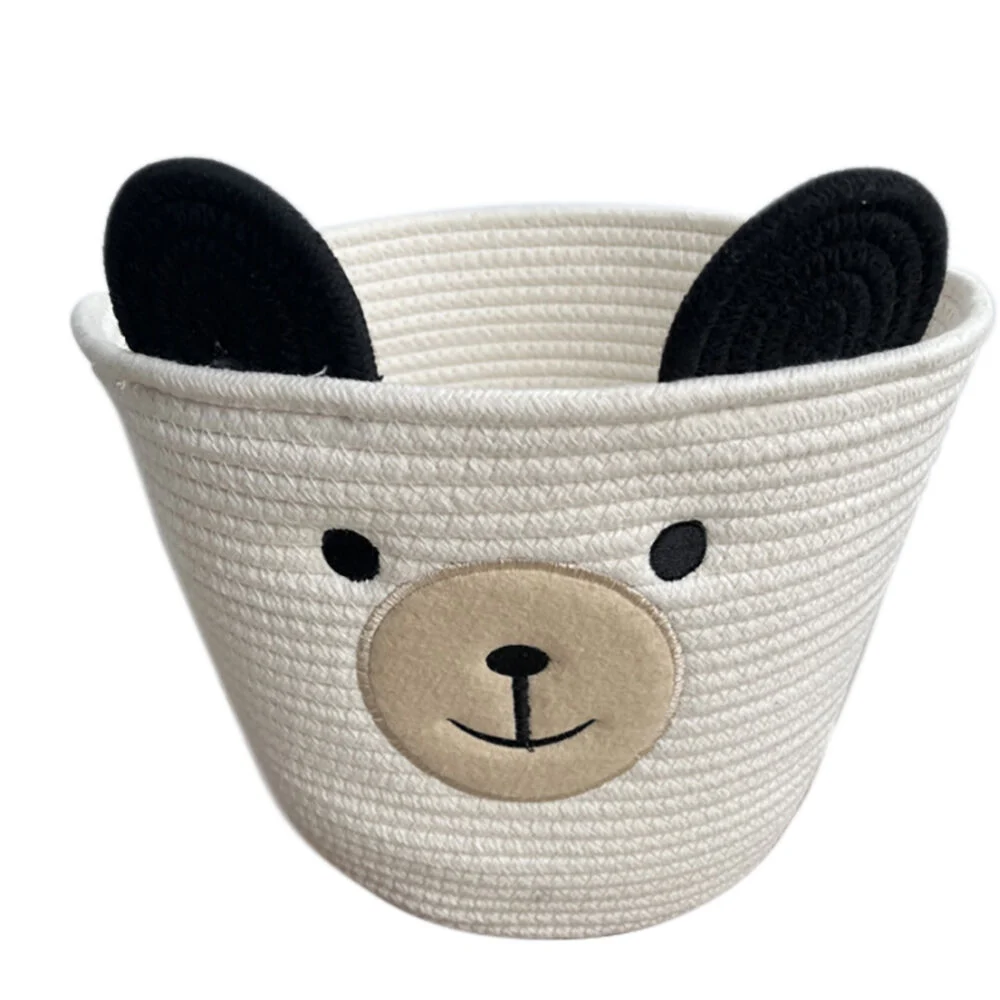 Panière ronde motif animal Ø15xH10 cm