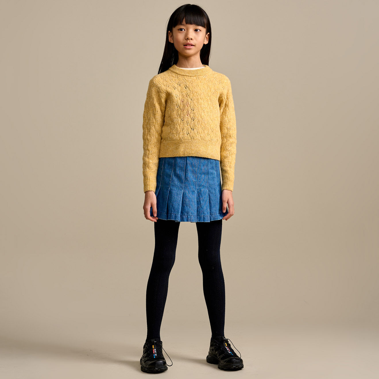 Bellerose Pull Arin ajouré sable
