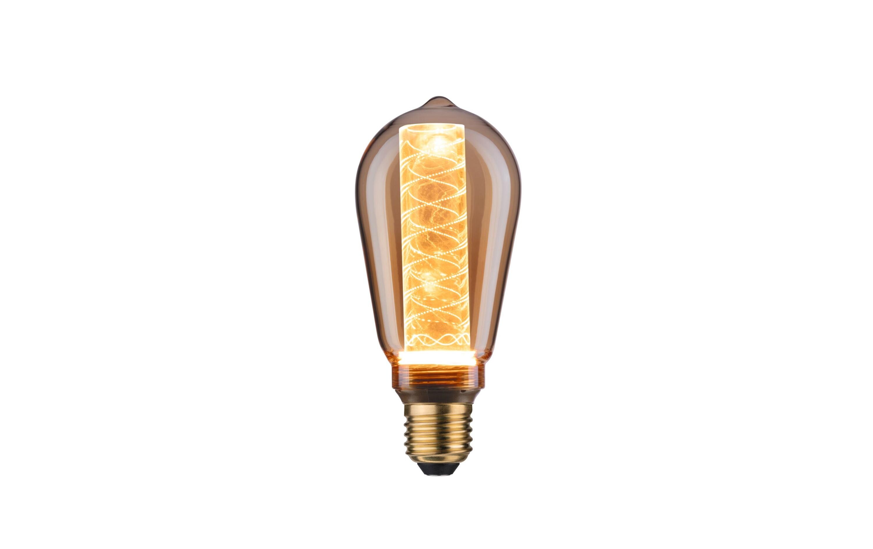Lampe Vintage Kolben 4 W (21 W) E27 SpiralmusterVintage-Kolben ST64 mit Innenkolben Spiralmuster