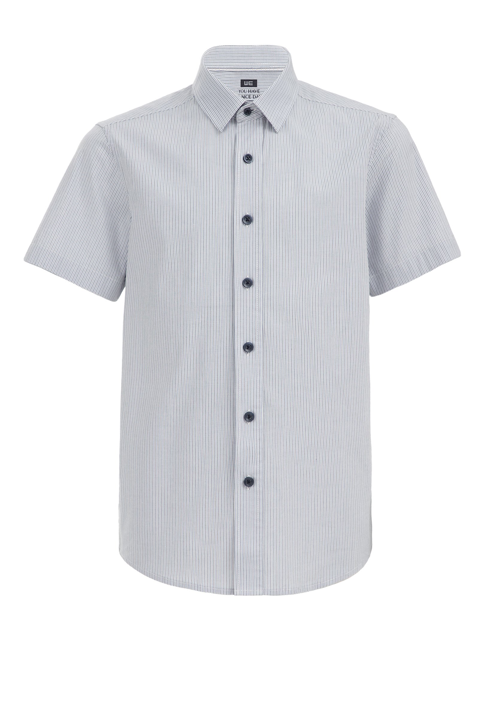 Jongens overhemd met dessin WE Fashion Donkerblauw