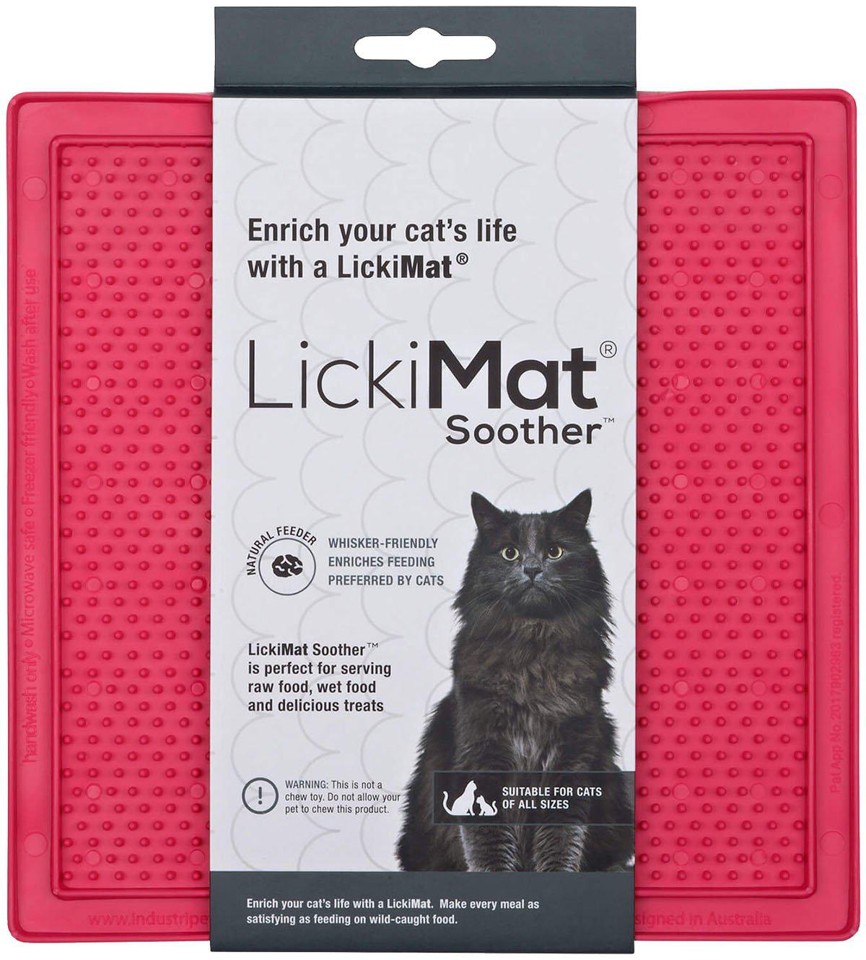 LICKIMAT - Slikkemåtte - Cat Soother Pink 20X20Cm