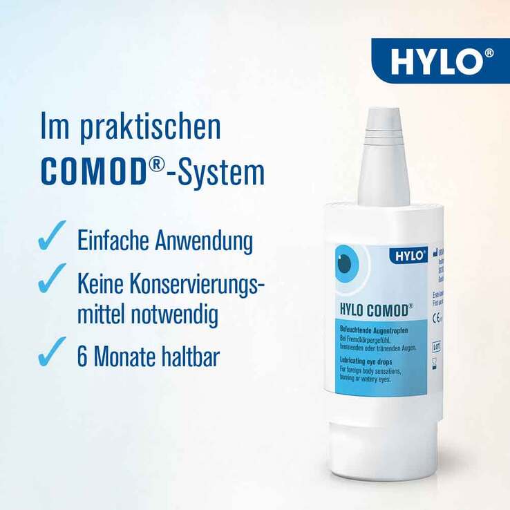 HYLO COMOD Augentropfen , 2x 2x10 ml