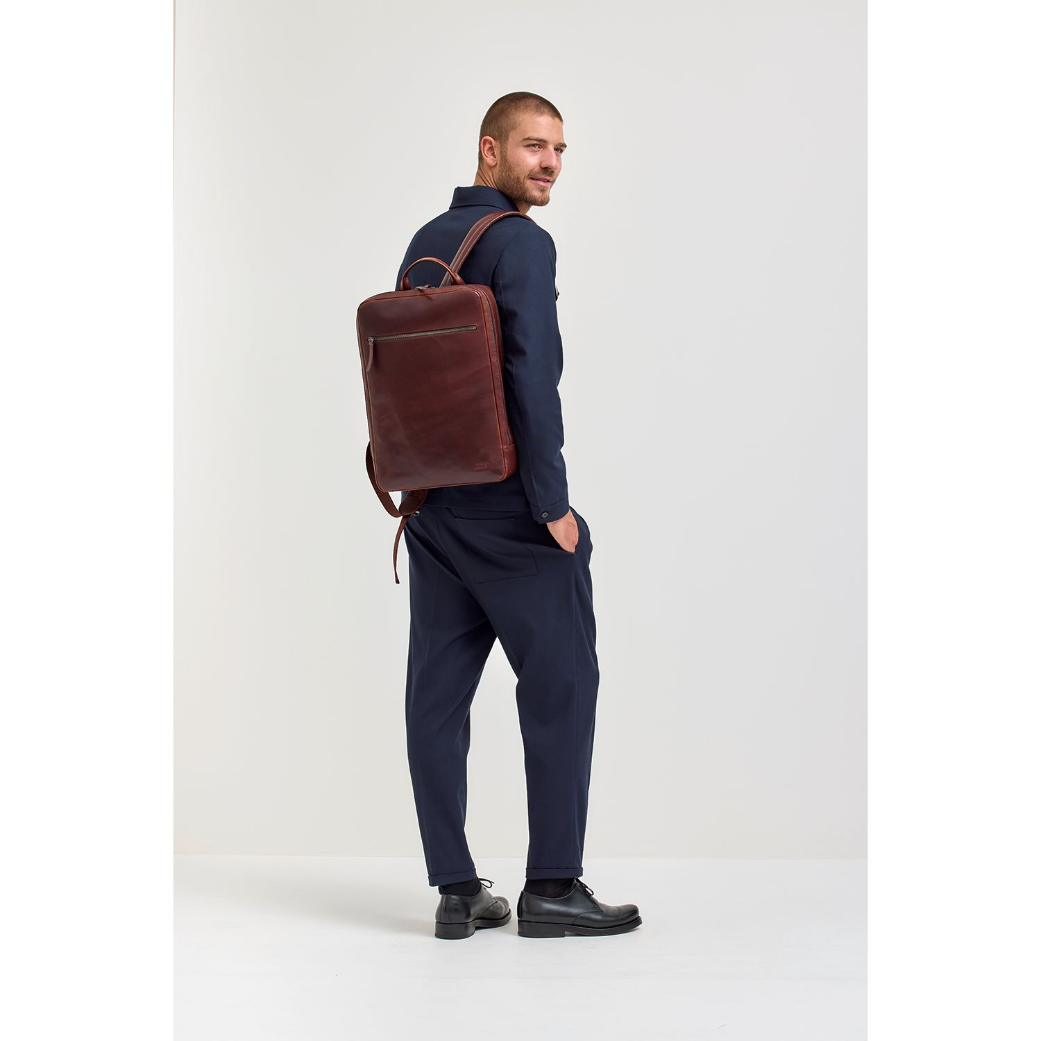 Jost Lund Daypack Backpack 2 Comp. brown
