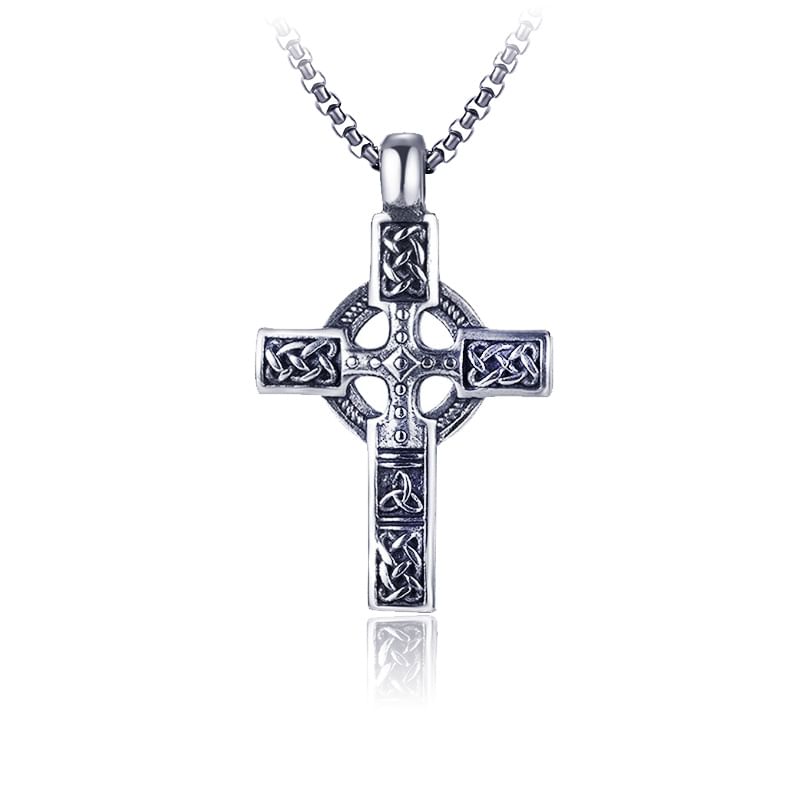 Prushia - Kruis hanger / ketting / set van roestvrij staal