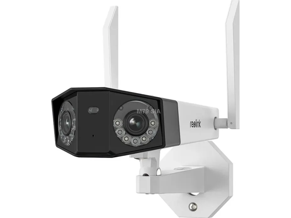 Reolink Duo Series 2 WiFi - Netværksovervågningskamera - udendørs, indendørs - vejrbestandig - farve (Dag/nat) - 8 MP - 4608 x 1728 - 4K - fast brændvidde - audio - trådløs - WiFi - LAN 10/100 - H.265 - DC 12 V
