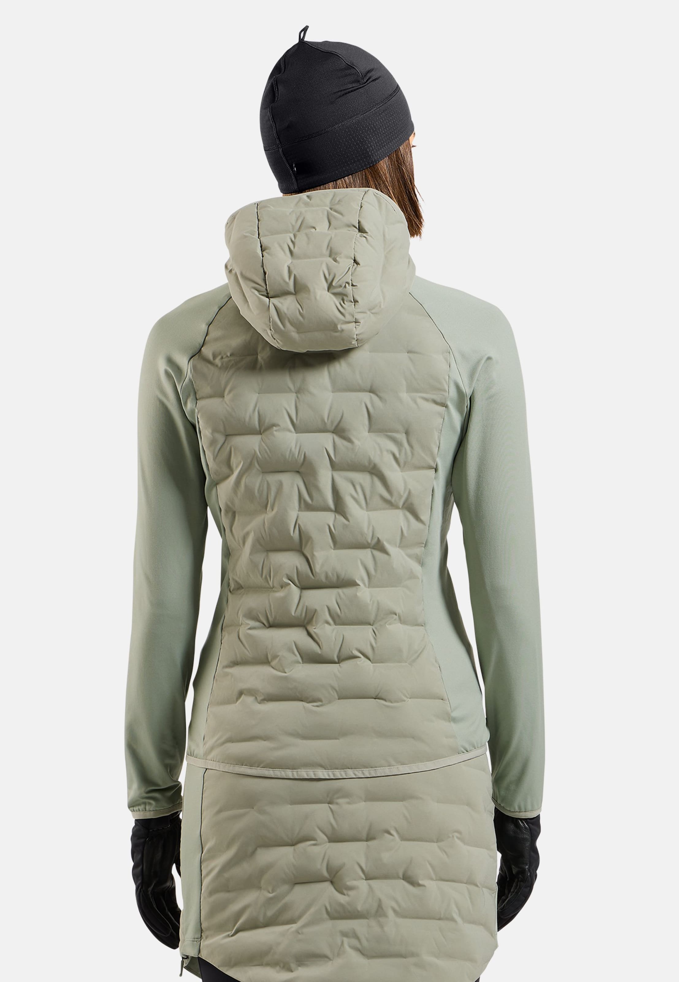 Zeroweight Insulator Hybrid Mid Layer mit Kapuze und Reissverschluss in shadow