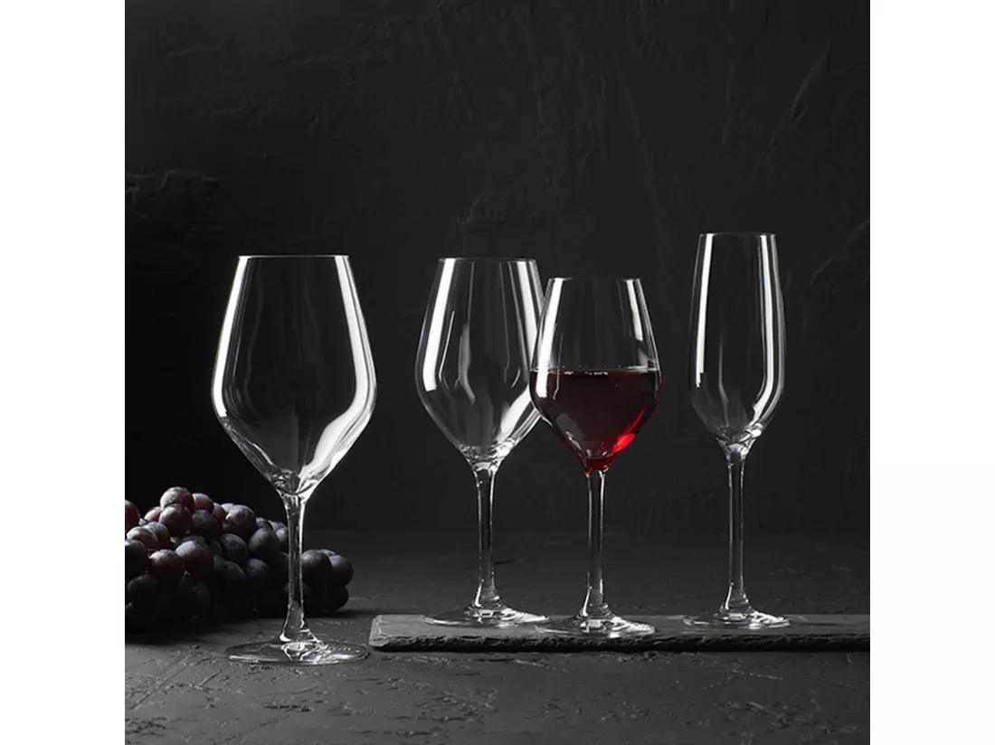 Ogo Living - Boite De 6 Flutes A Champagne Zenith En Cristallin 19 Cl