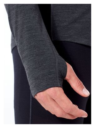 Maillot Manches Longues Icebreaker 200 Zone Half Zip Noir
