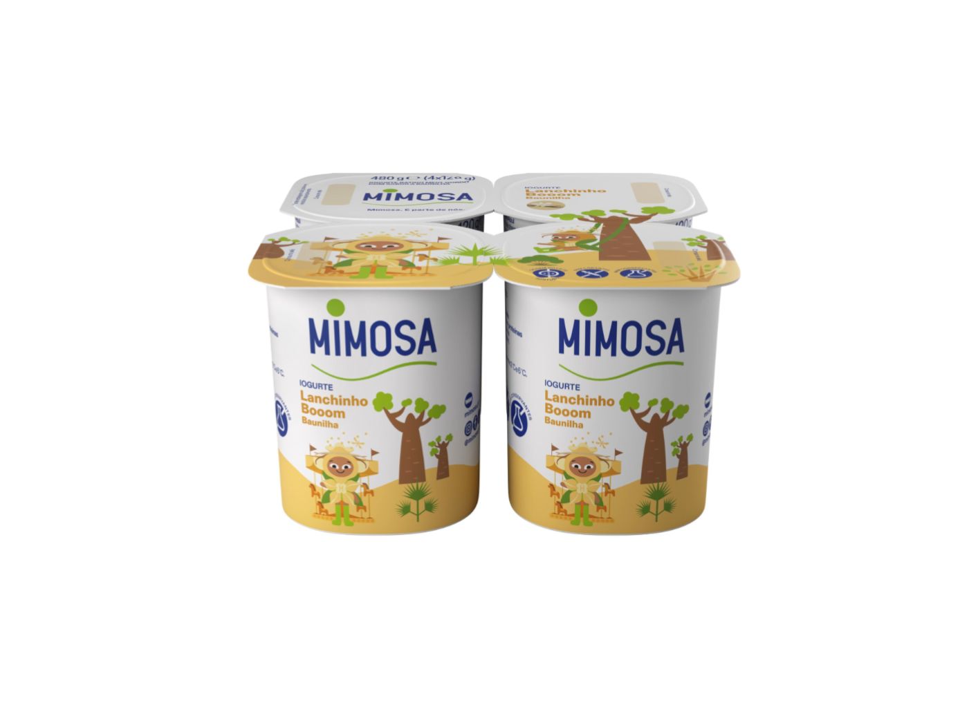 IOGURTE MIMOSA BAUNILHA 4X120 G