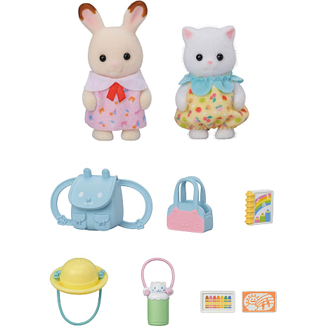 Sylvanian Families vuggestue-venner - walk along duo