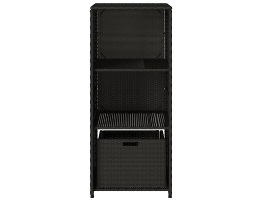 VIDAXL - Armoire de jardin Armoire de rangement de jardin noir 50x55x115 cm résine tres...