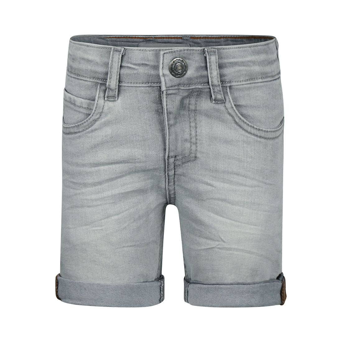 Koko Noko Koko Noko jeans shorts, loose fit grey jeans ss26