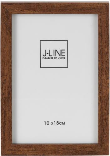 J-Line fotolijst Basic bruin 10 x 15 cm