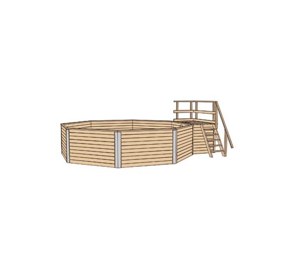 Weka Massivholzpool-Set 593 B Gr. 2