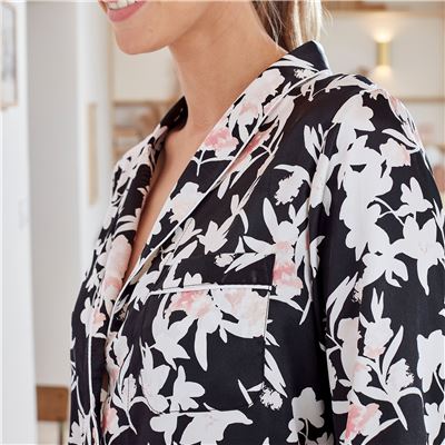 Pyjama femme à fleurs - BECQUET CRÉATION