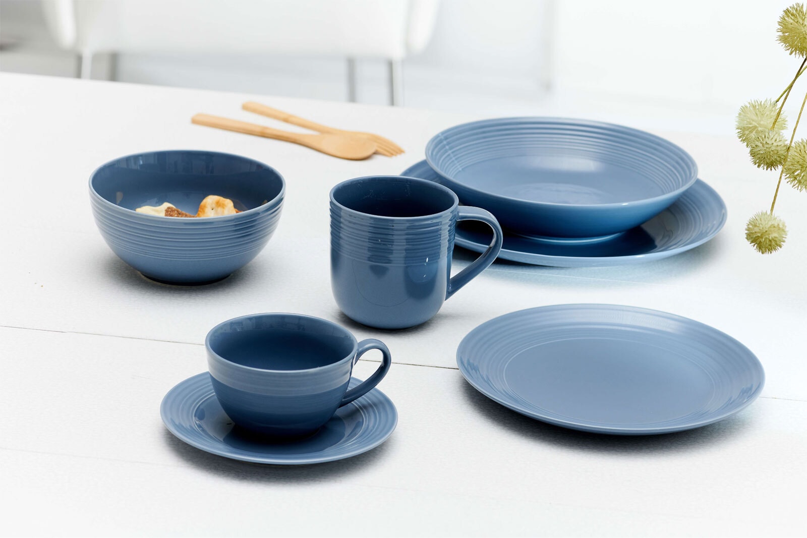 Ritzenhoff & Breker Speiseteller LEVI 6er Set 27 cm blau