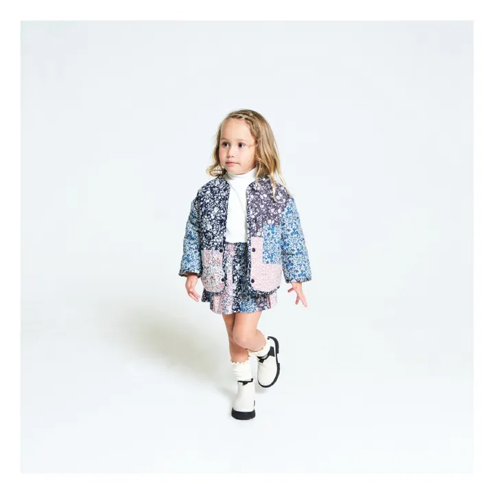 Esther Veste Matelassée Patchwork Devon | Bleu