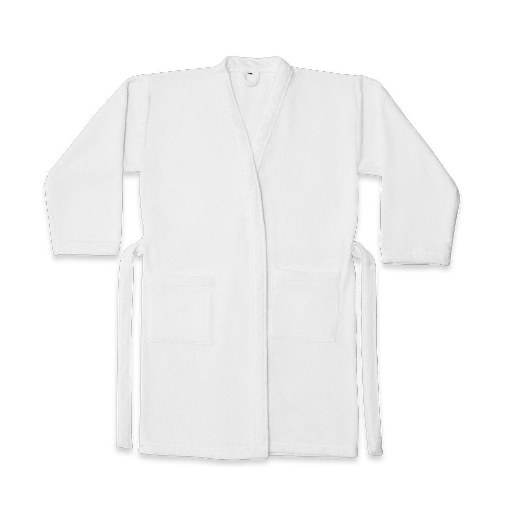 hi!dea 95068 - Peignoir de bain (350 g/m²) en coton (82%) et coton recyclé (18%)